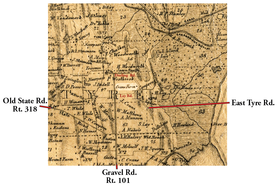 1850 Seneca County Tyr-6 Excerpt Map